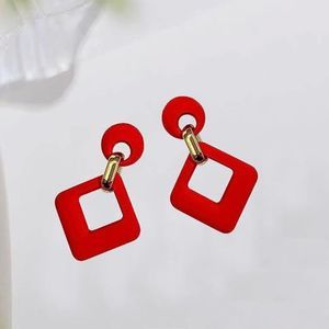 Women Girls  YUNXI Trendy Acrylic Rectangle Earrings Square Earrings